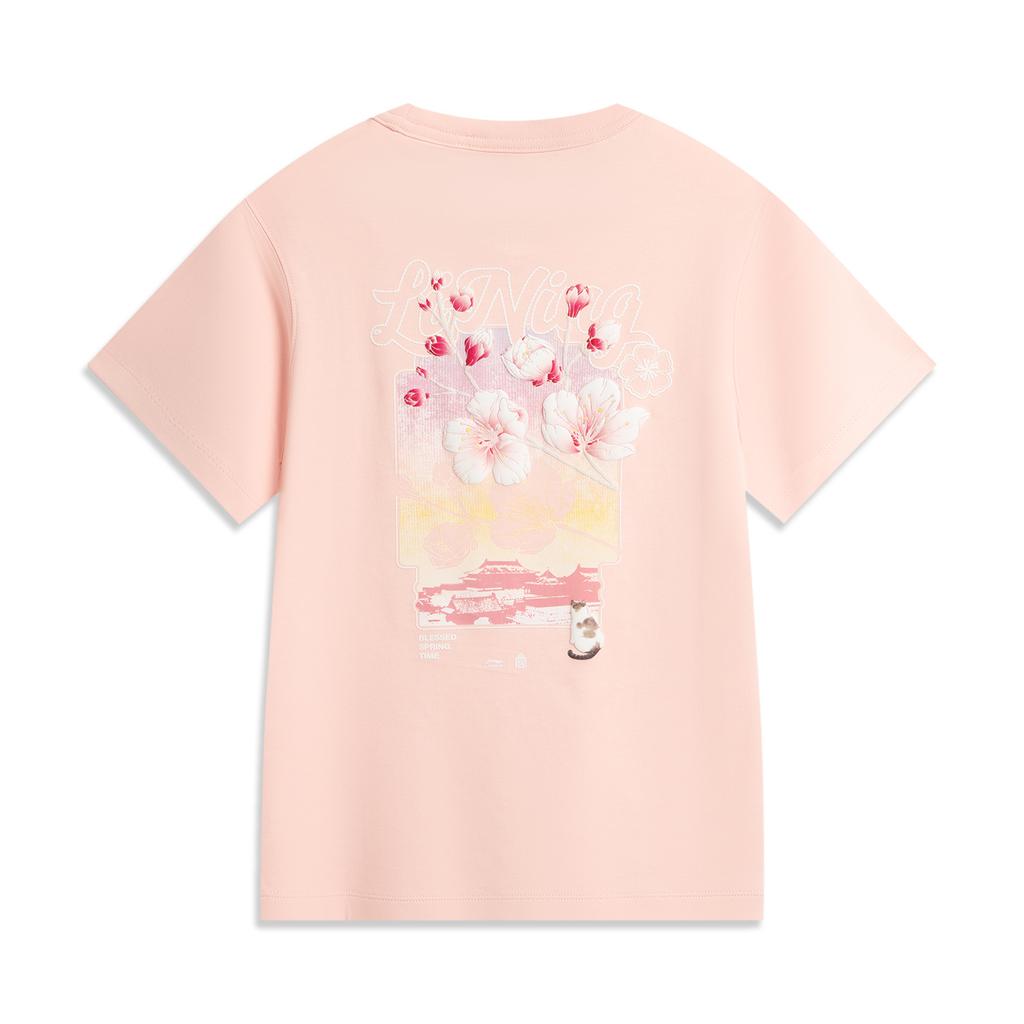 Li Ning X GUGONG,LIANMINGKUAN China Culture Collection T Shirt Women's Pink AHSV540-6