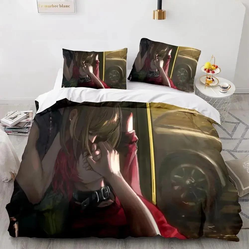 

Комплект постельного белья Death Note Single Twin Full Queen King Size Bed Set Adult Kids Bedroom Duvet cover Sets 3D Print Anime Death Note 135x200cm