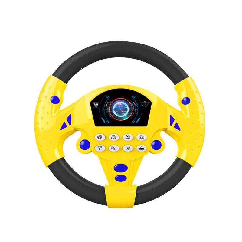 

Руль Детские Игрушки Имитированный Портативный Контроллер Вождения Детские Подарки жёлтый