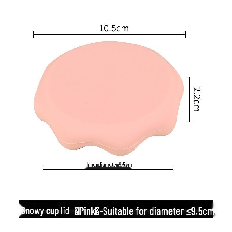 Silicone Mug Lid: Universal Dustproof, Leakproof, Anti-Scald, Heat Insulation Coaster.