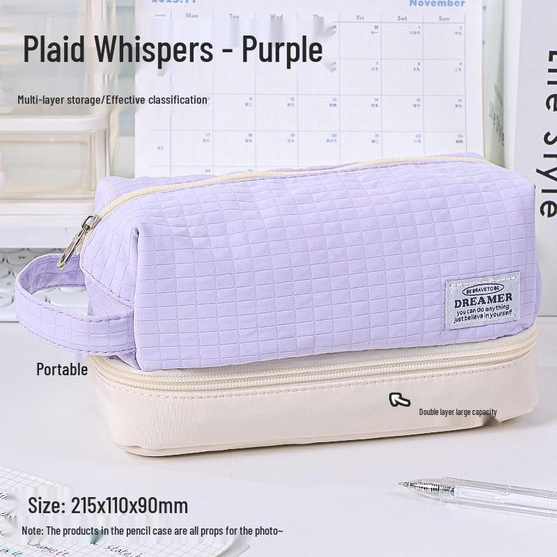 Large Capacity Blue Transparent Ita Pencil Case - Stylish and Functional for Students