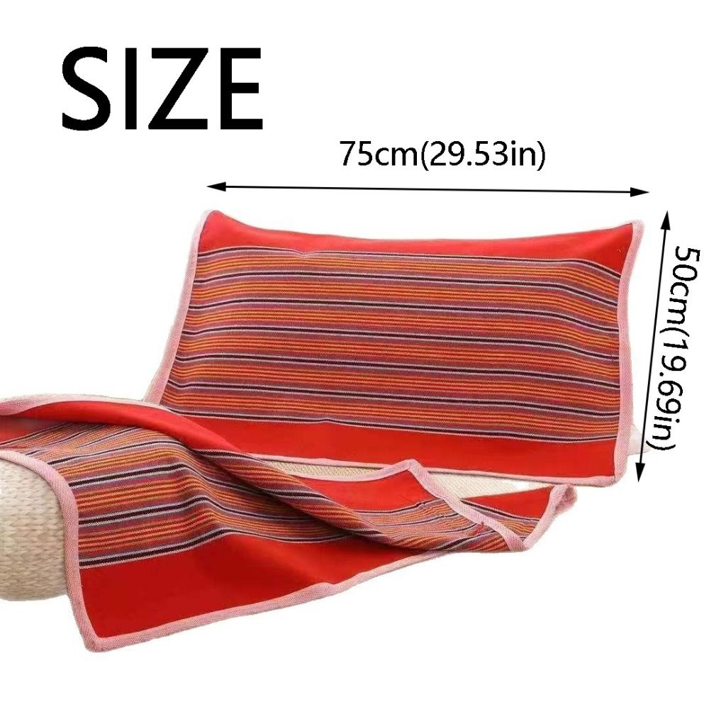 2Pcs Thickened Thickening Pillowcase Breathable Soft Striped Pillow Cover Stripe Design Washable Cushion Cover All Seasons