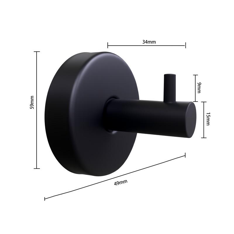 Stainless Steel Traceless Vacuum Suction Cup Hook for Kitchen and Bathroom Towels