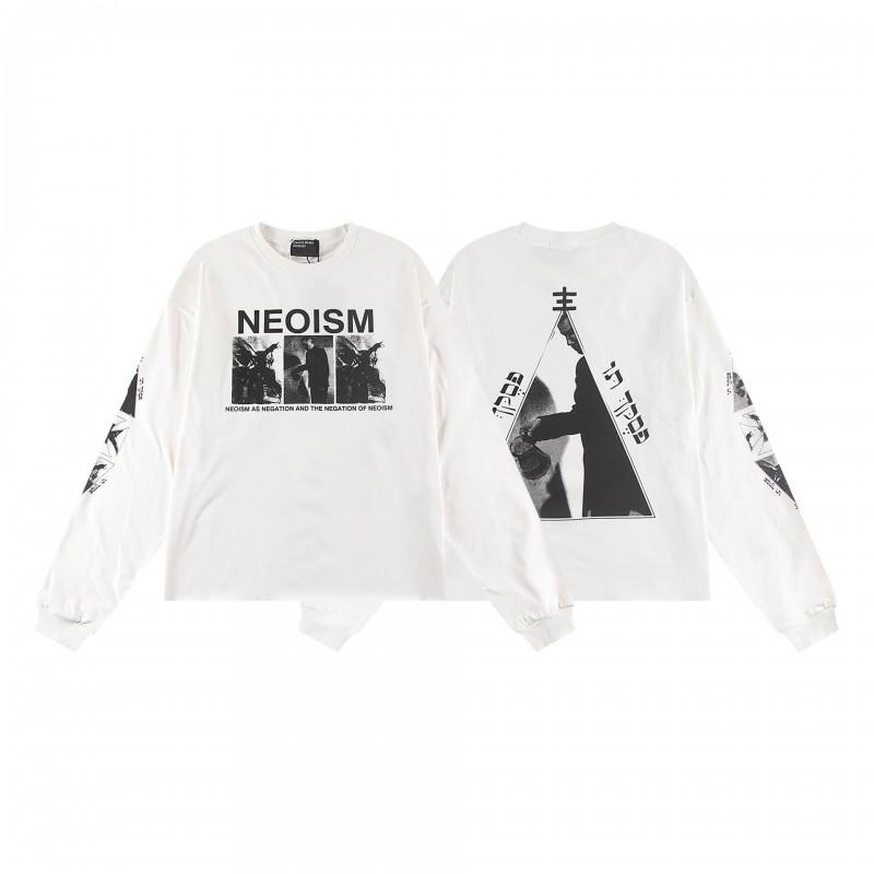 Unisex Oversized Hoodie With Distressed Washed Cotton Print Streetwear Youth Fall