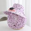 USB Charging Solar Fan Cap Breathable Fisherman Hat Sunscreen Cap Sun Cap  Cycling