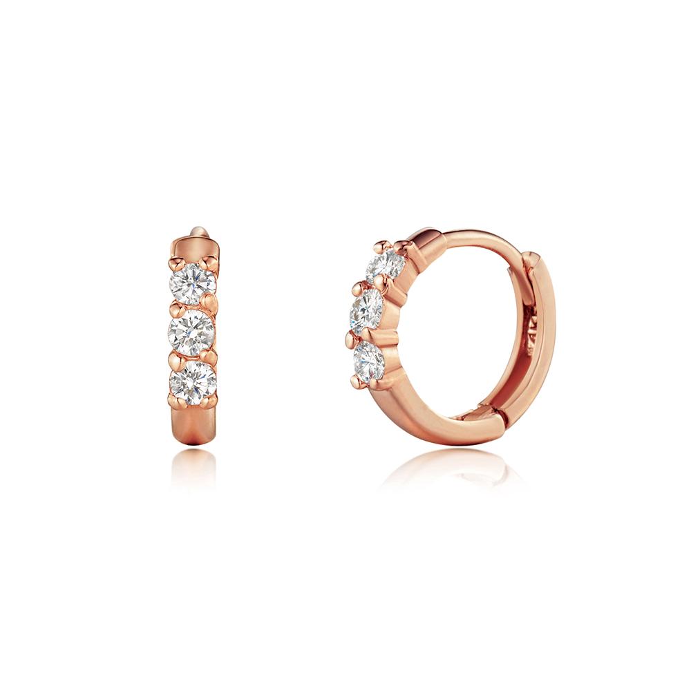 Roseedor Gem Petit One-Touch Earrings_232100109