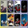 M-Mazinger Z Robotar Telefonfodral För iPhone 16,15,14,13,12,11,Mini,Pro,SE,MAX Vitt Matt Stötsäkert Fodral