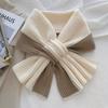 1Pc Korean Style Knitted Scarf Women Headscarf Knitted Scarf Multi-Functional Warm Knitted Scarf