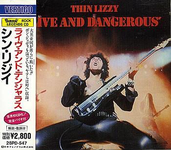 CD THIN LIZZY Live And Dangerous 28PD547 Vertigo 1989 Japan Rock Used