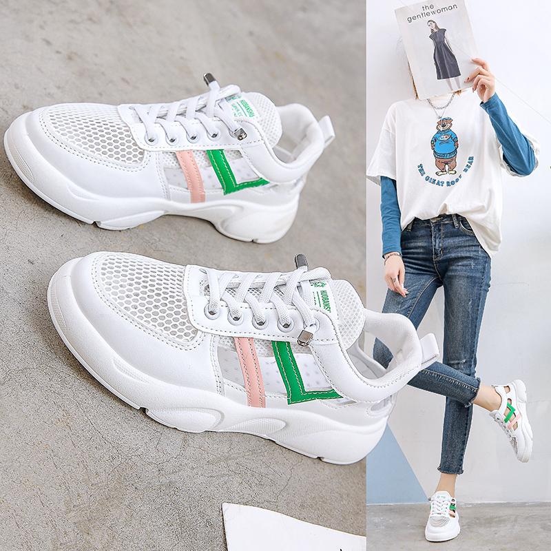 Fashion Women Sneakers 2024 Platform Casual Shoes Fashion Mesh Breathable Sneakers Lightweight Waling Shoes