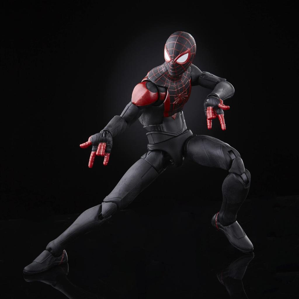 Hasbro Marvel Legends Series Gamerverse Miles Morales 6-inch Action Figure F3024, Authentic, with Build-A-Figure Parts