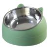 Stainless Steel Cats Food Bowls Non-slip Crash Pets Bowls Lovely Inclined Kitten Puppy Food Drinking Water Feeder Premium Design