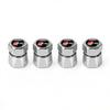 New 4Pcs Aluminum Car Tire Valve Caps Diamond Tyre Valve Airtight Cover Waterproof Dust For T A1 A2 A3 A4 A5 Sline TT Motorcycles