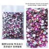 Lila Nail Art Strass Lila Samt Galvanisieren Kristall Lila Nail Art Flachboden Bohrer Glas Farbe Diamant Aufkleber Bohrer