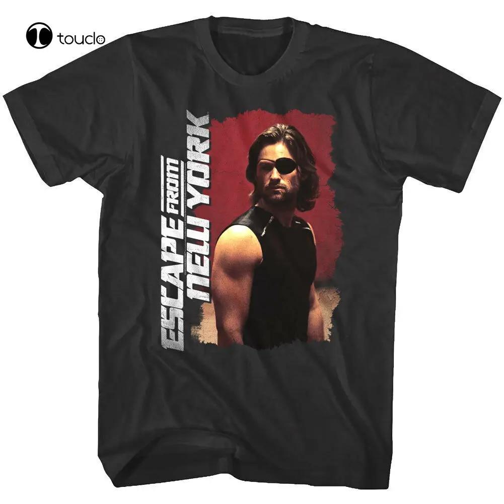 Escape From New York Snake Plisken Eyepatch Unisexs T Shirt Kurt Russell Pose Top Tee Shirt