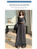 Women's High-Waisted Wide-Leg Floor-Length Pants - Spring/Autumn 2026 Slimming Drape Design