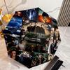 1PC Supernatural Compilation Automatic Umbrella - Suitable Travel Outdoor Portable Umbrella Birthday Gift Daily Essentials