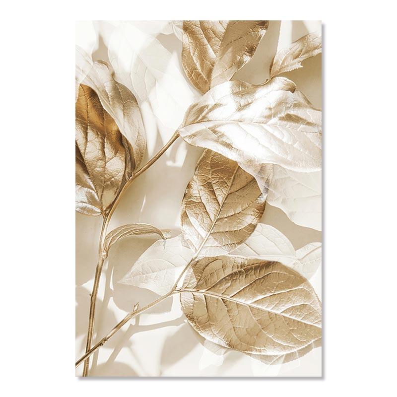 

Скандинавский постер с пляжным пейзажем и золотым листом и принтом, настенное искусство, современный пейзаж, картина на холсте для домашнего декора гостиной 40x50cm No Framed