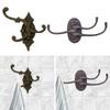 Cast Iron Hook Hanging Storage Wall Mount Key Holder Garage Organizer Shed Coat Hanger for Home Entryway Jackets Hat Mudroom