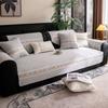 Pure cotton sofa cushion, universal in all seasons, non-slip, small and fresh  high-end sofa cover towel, cream wind seat cushion