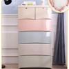 Baby Wardrobe Plastic Storage Cabinet with Increased Capacity Children's Clothing Organizer Neat And Tidy Storage Unit for Nurse