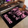 Custom BlackPink Mat Personalized Name, Polyester Washable Indoor Entryway Rug, Gift for Christmas, Easter, Thanksgiving Day