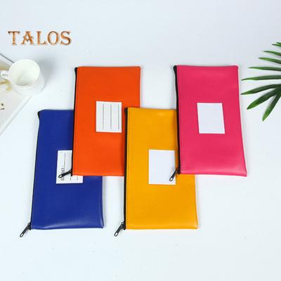 Bankovní peněženka Taška na zip Zapínání na zip Kapsy z umělé kůže Peněžní karty Klíče Úložný váček Kancelářské potřeby