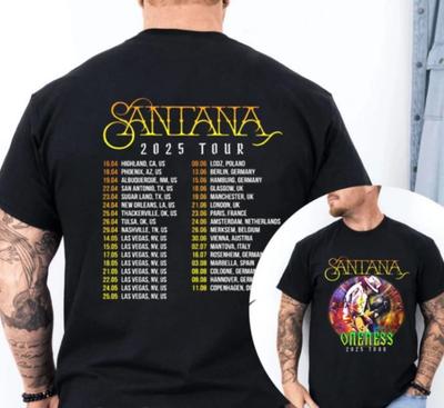 Koszulka Santana Oneness 2026 Tour Dwie Strony Na Strój Koncertowy Wszystkie Rozmiary