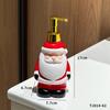 Santa Claus Lotion Bottle Resin Reindeer Snowman Soap Dispenser Container Bathroom Hand Soap and Shampoo Storage Bottle Gifts