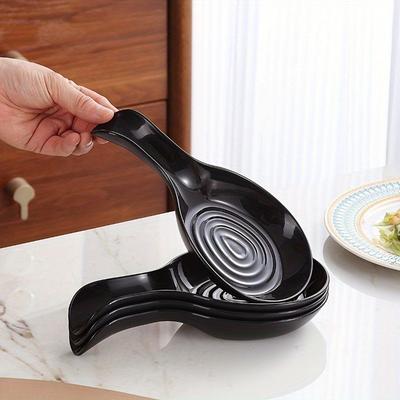 [Langlebiges Löffelablage-Set] Langlebiges Gelbes Küchenlöffel-Ablage-Set - Stilvoller Utensilienhalter aus Kunststoff zum Drehen, Herd- und Arbeitsplatten-sicheres Kochzubehör
