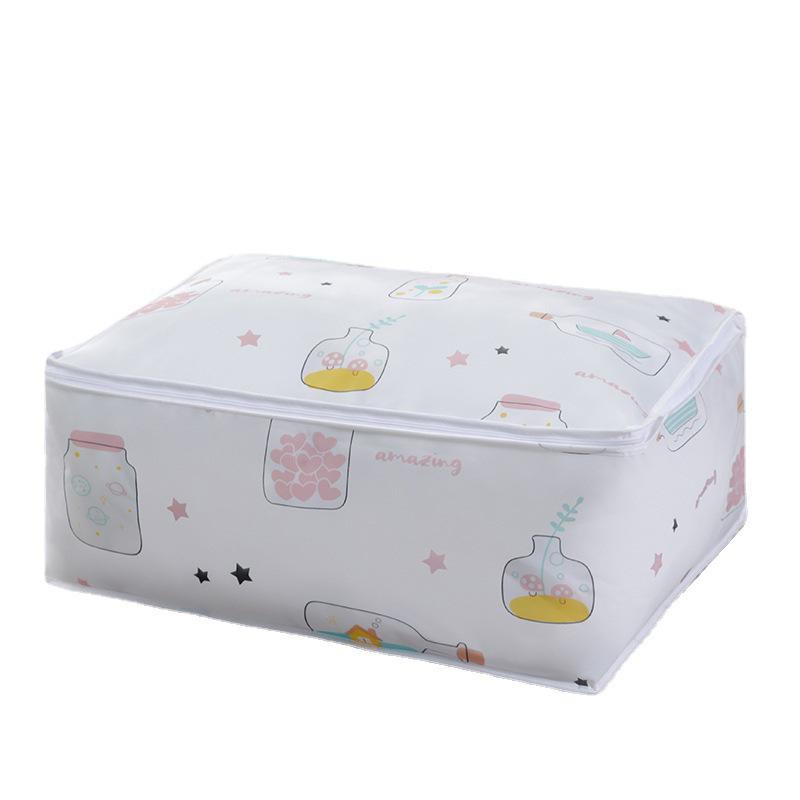 Cotton Quilt Storage Bag Organizer - Large Capacity, Waterproof & Moisture-Proof for Clothes and Quilts