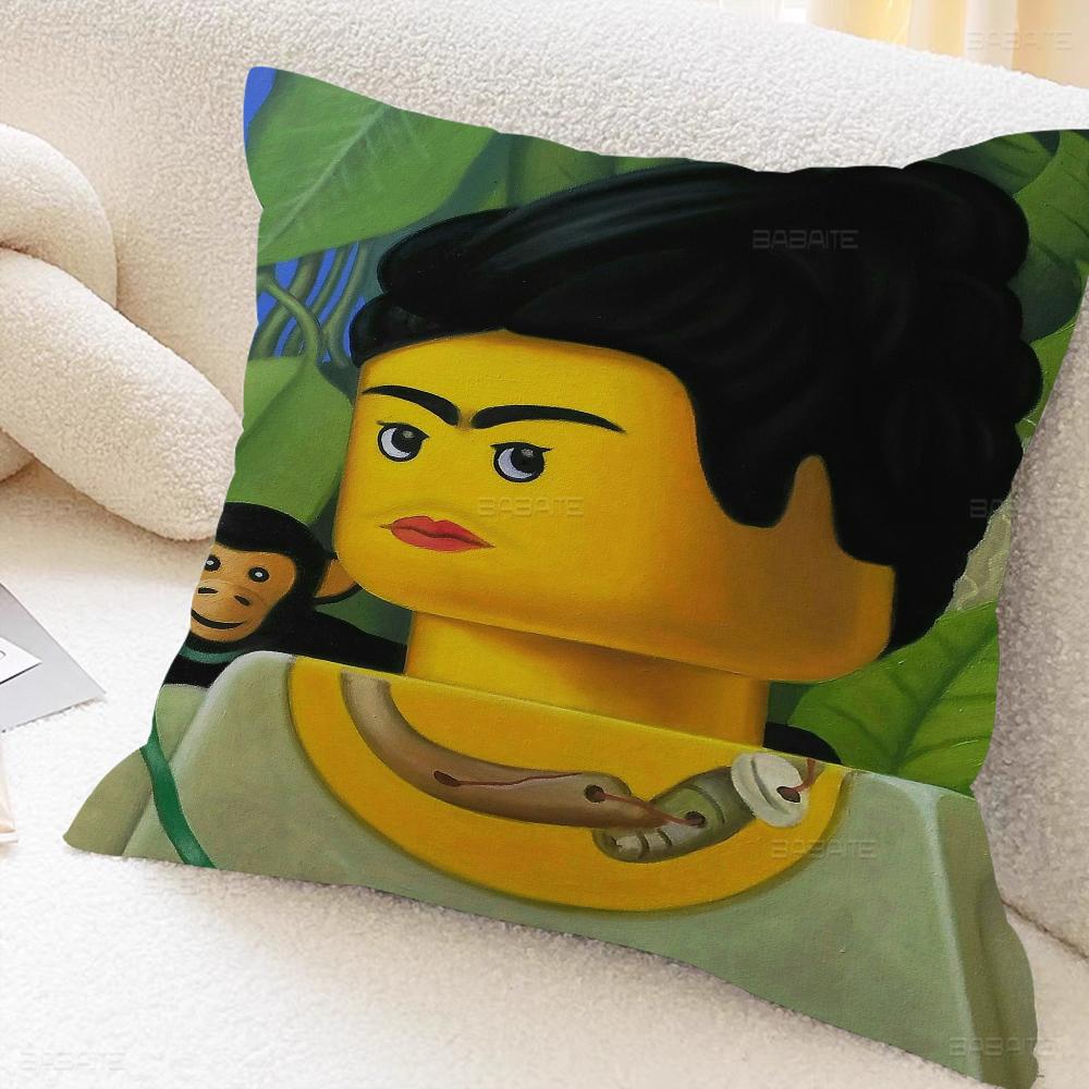 

Abstract Funny L-Legos Pillow Gift Home Office Decoration Pillow Bedroom Sofa Car Cushion CoverPillow Case 16x16Inch