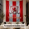 Custom Text Tapestry Middlesbrough FC Print Wall Tapestry Indoor Living Room Wall Decor