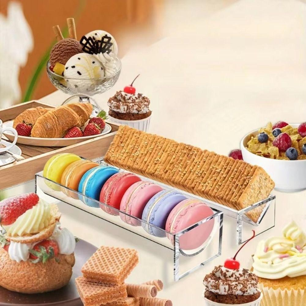 1/2Pcs U/V Shape Biscuit Holder Tray Durable Snack Serving Tray Cookie Display Stand Wedding Party