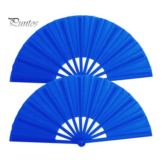 2ks jednobarevný skládací ventilátor kung-fu pódiový taneční výkon velký ruční ventilátor přenosný lehký letní chladicí ventilátor dekorace párty příslušenství