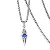 Star rhombus zircon high-grade geometric necklace, trendy handsome ins pendant, trendy cold and simple men's matching