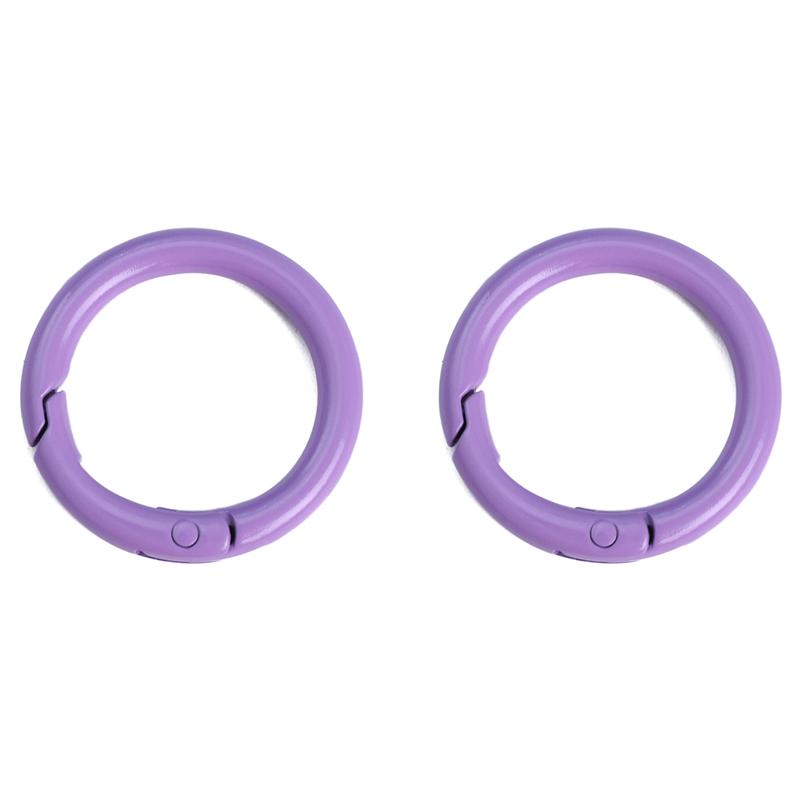 2/5/10Pcs Alloy Spray Painted Open Ring Spring Buckle Clasps For Key Bag Accessories