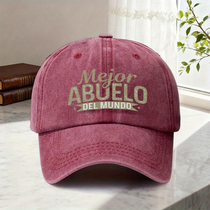 1pc Worlds Best Grandpa Hat  Adjustable Unisex Cap with Best Grandfather Print Funky Ized Gift for Grandfathers