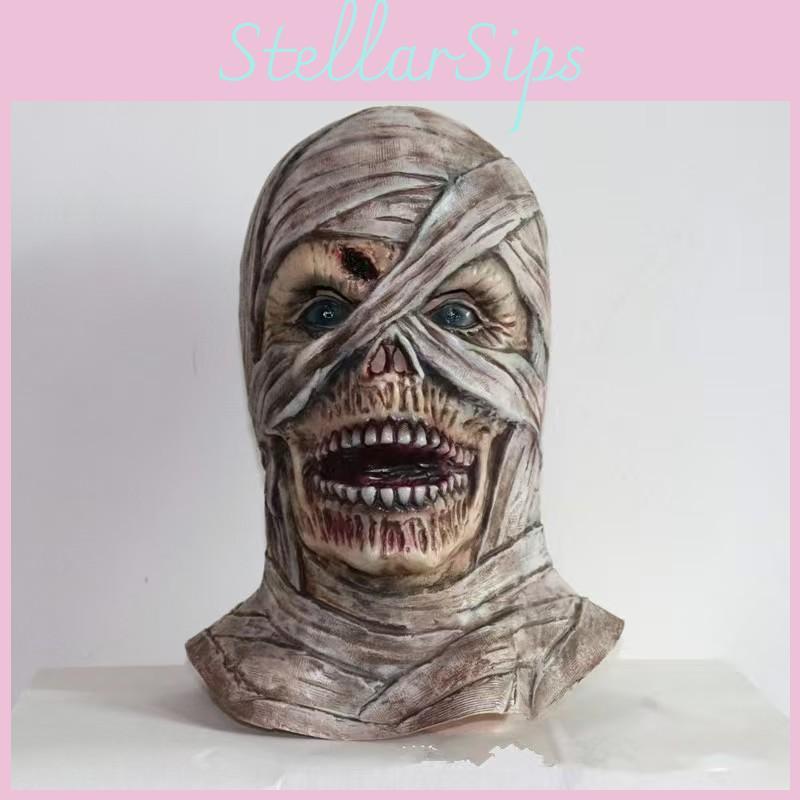 Mamma Latex Halloweenmask Med Diy Skräckdesign För Kostymer Och Högtidsfester