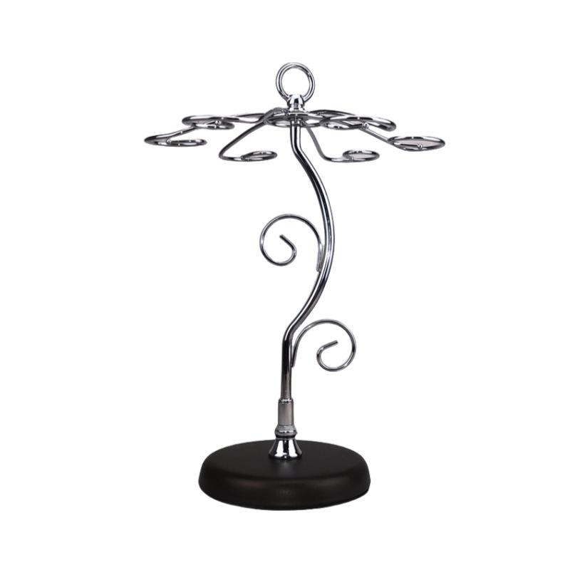 

Подставка для бокалов для вина и шампанского в виде витого цветка в стиле ретро, красная, перевернутая, на высокой ножке