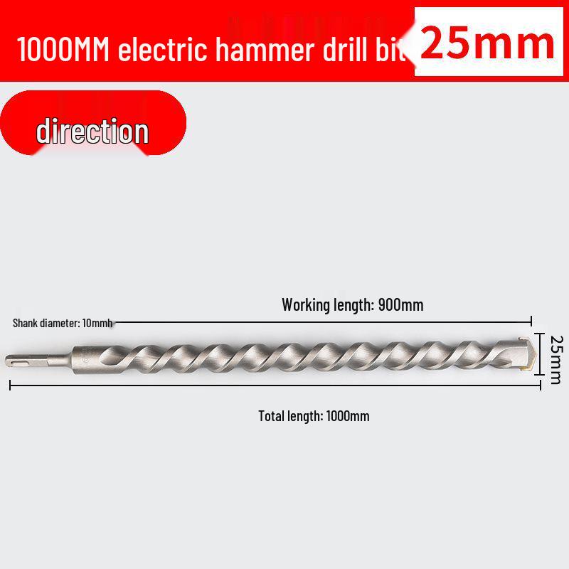 Two-Groove Round Handle & Four-Square Handle Concrete Hammer Drill Bit