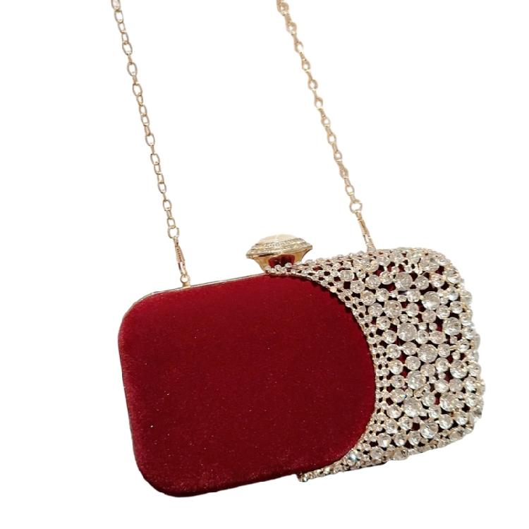 Women Evening Handbag Small Phone Wallet Purse Shoulder Bag Detachable Chain