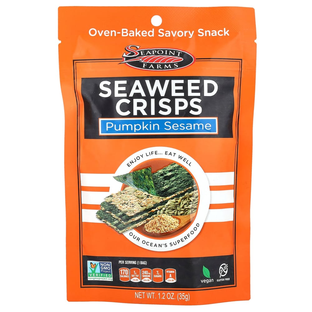 SeaPoint Farms Seaweed Crispy Pumpkin Sesame 35g (1.2 oz)