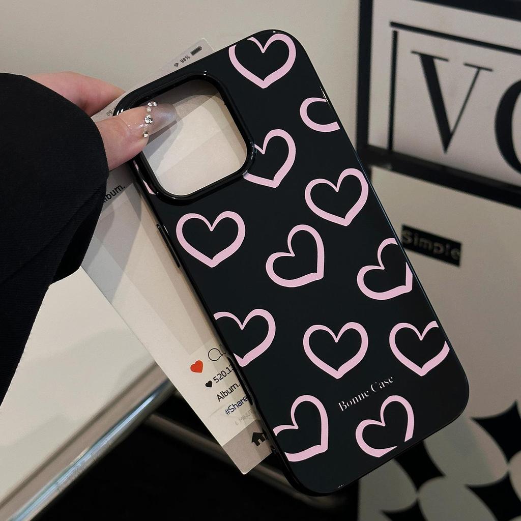 Pink Heart Phone Case for iPhone 17 and iPhone 17 Pro Max