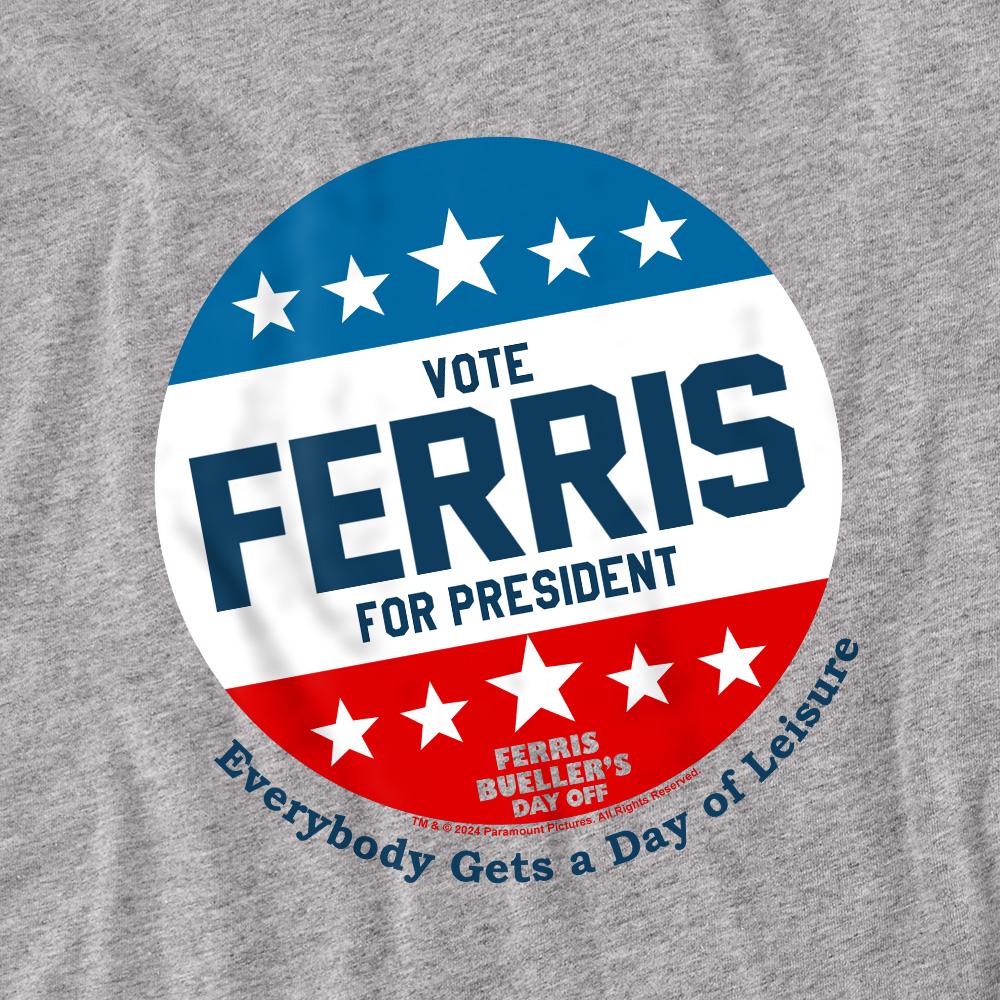 Ferris Bueller's Day Off Unisex Adult Vote Ferris For President T-Shirt