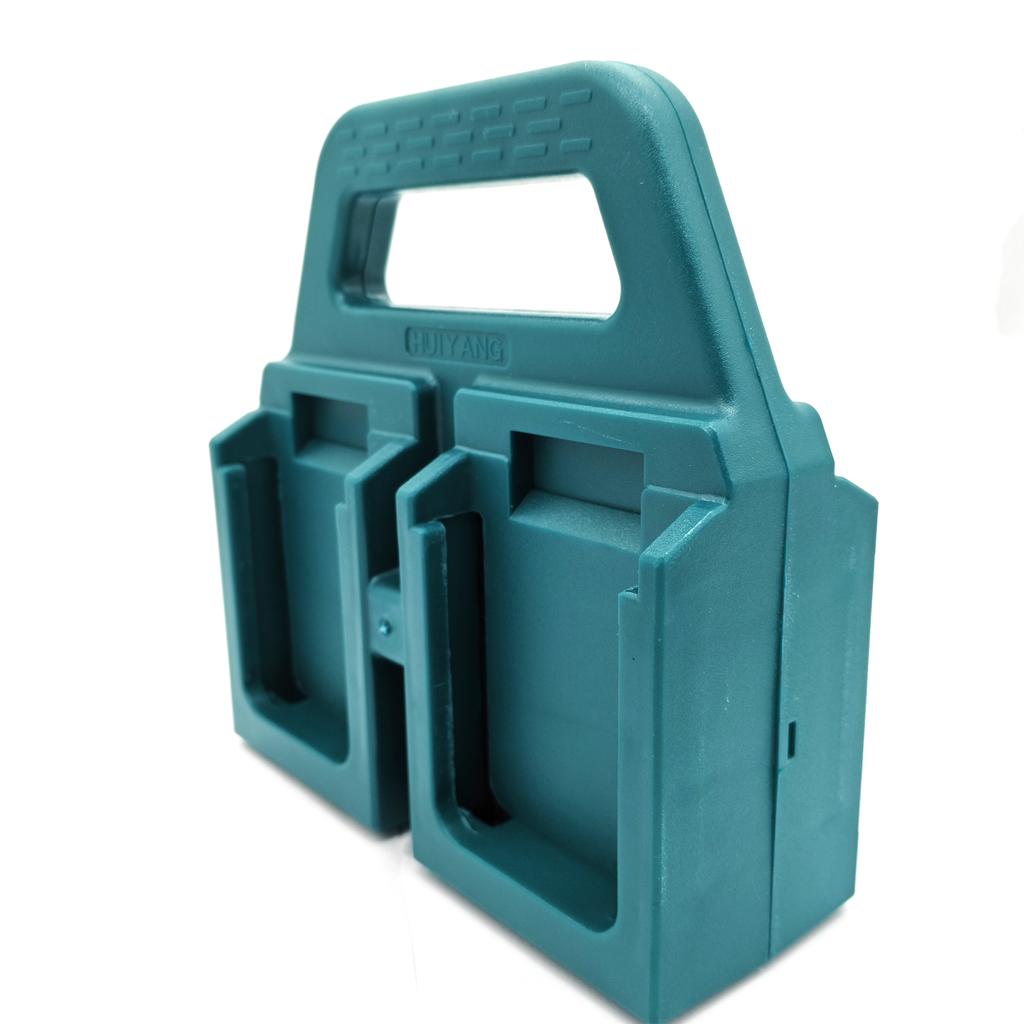 4-slot Battery Storage Rack Compatible with For BL1830/M-18 18V Li-ion Battery Heavy-duty ABS Portable Storage Case with Handle