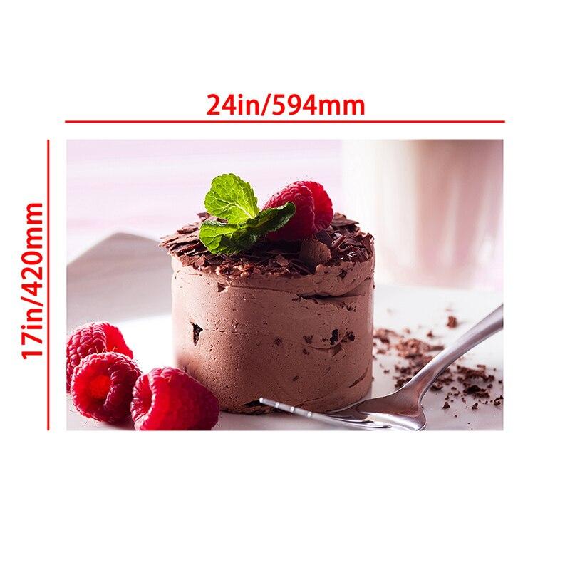 9 Sizes Modern Colorful Decorative Painting Gourmet Strawberry Chocolate Cake Dining Room Living Room Kitchen  Home Decor Spray