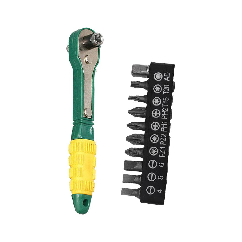 1/4 Head Screwdriver Pole 6.35mm Inner Hexagon Ratchet Socket Wrench Portable Ratchet Wrench For Forward And Reverse Rotation