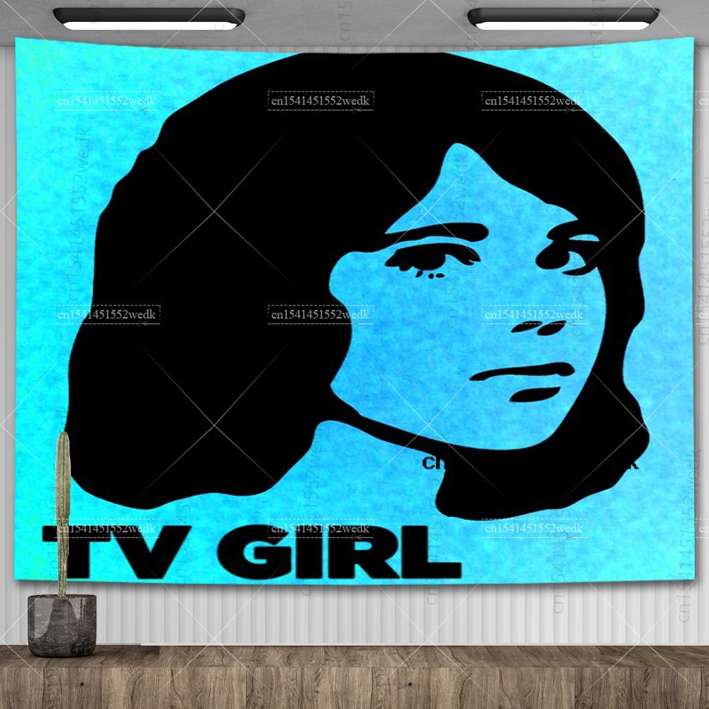 TV Girl Albums Who Really Cares Wall Poster Tapestry Psychedelic Couple Lover Art Tapestry Aesthetic Bedroom Decoration Painting