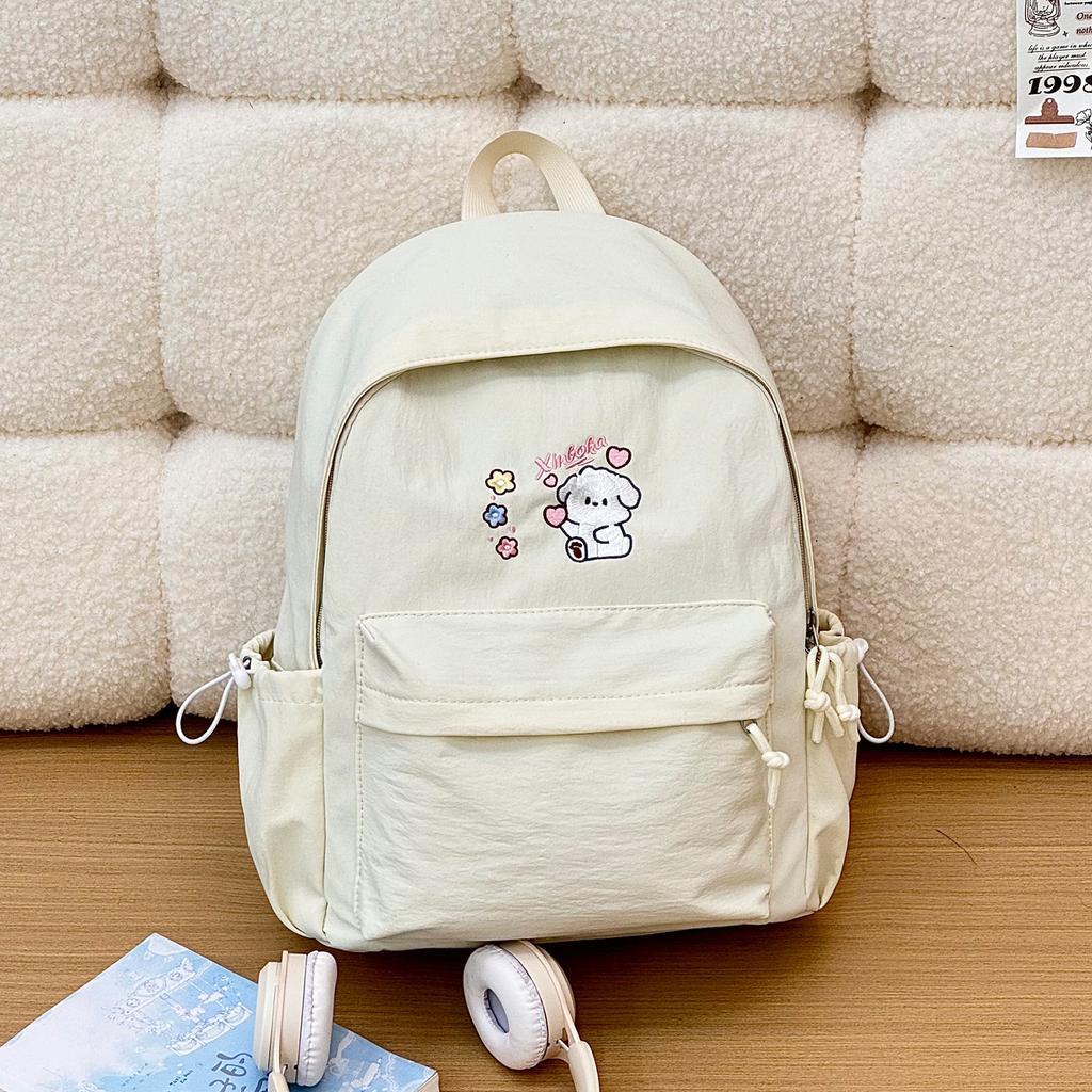 Schoolbag New Schoolbag Female Ins Wind Japanese Cute Cartoon Soft Girl College Wind Backpack Korean Version Candy Color Backpack